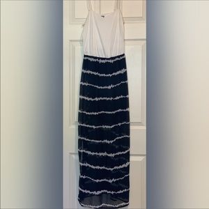 Vanity striped maxi dress